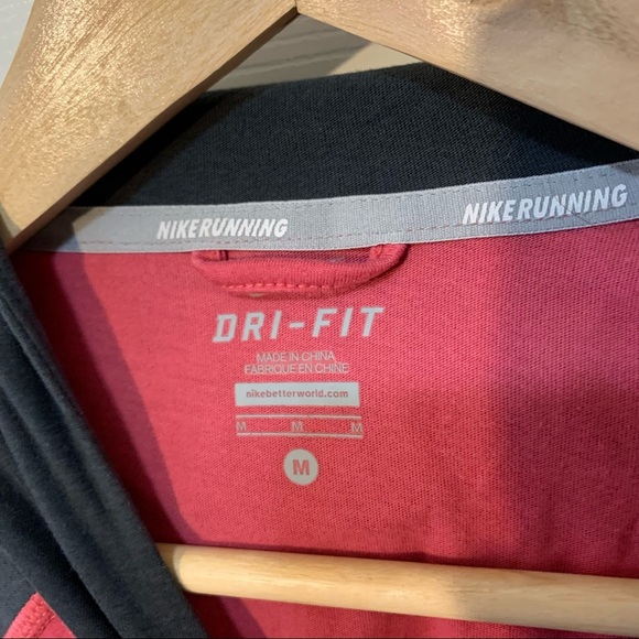 EUC Nike Dri-fit Softhand Hooded Long Sleeved Running Shirt - Picture 2 of 5